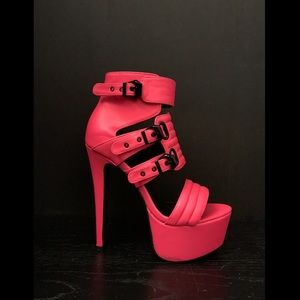 Neon Pink Stilettos